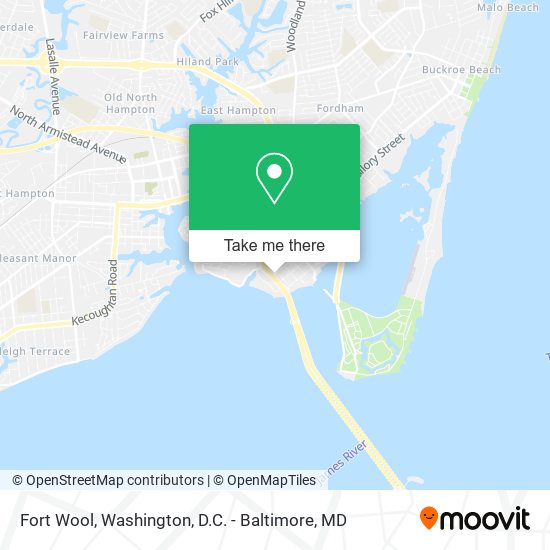 Fort Wool map