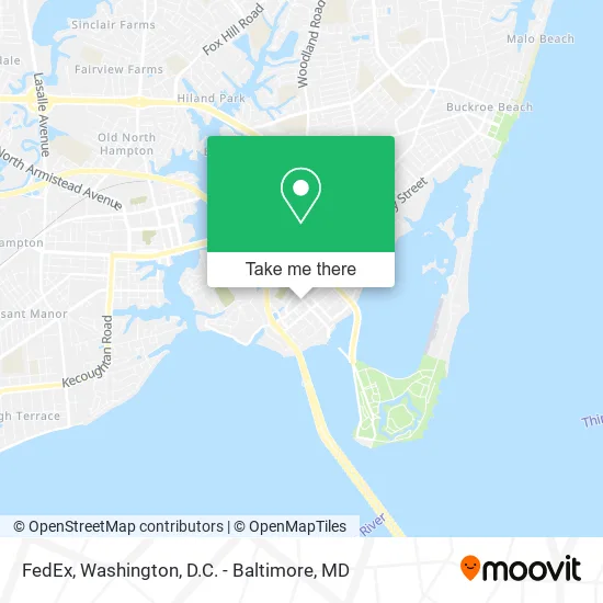 Mapa de FedEx