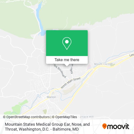 Mountain States Medical Group Ear, Nose, and Throat map