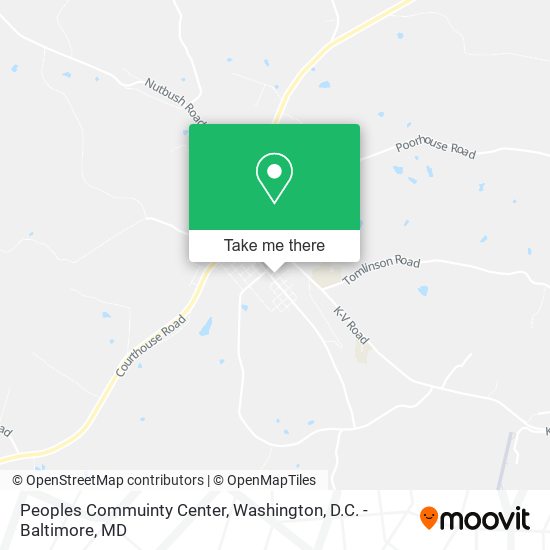 Peoples Commuinty Center map