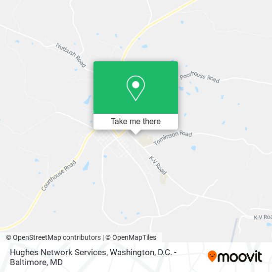 Hughes Network Services map