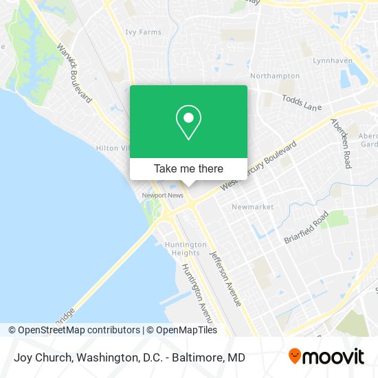 Joy Church map