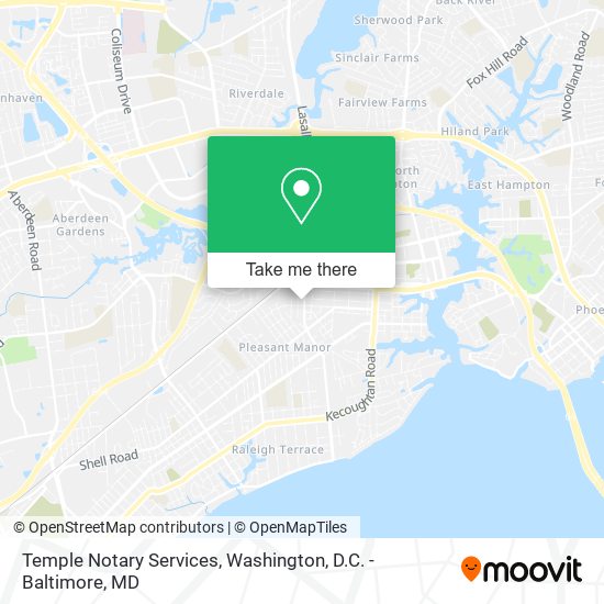 Mapa de Temple Notary Services