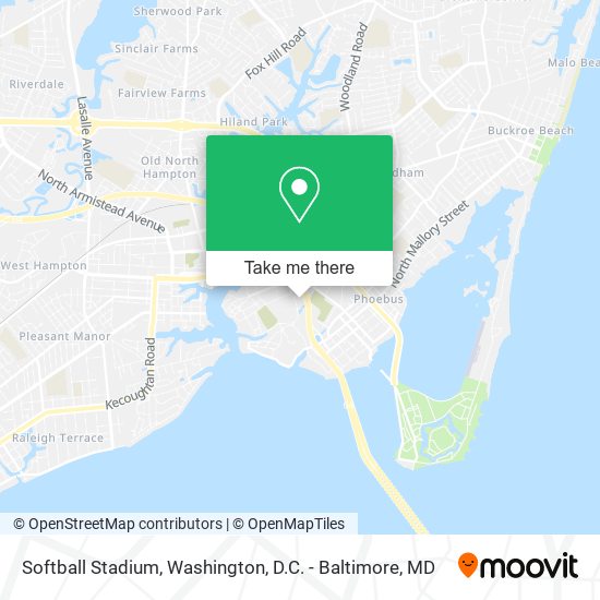 Mapa de Softball Stadium