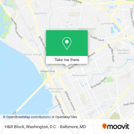 H&R Block map