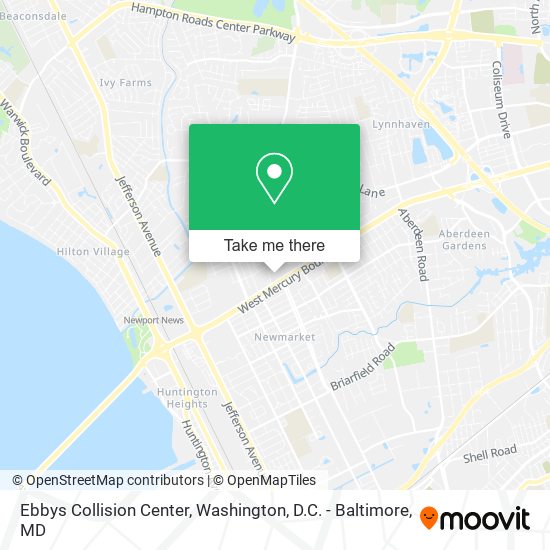 Ebbys Collision Center map