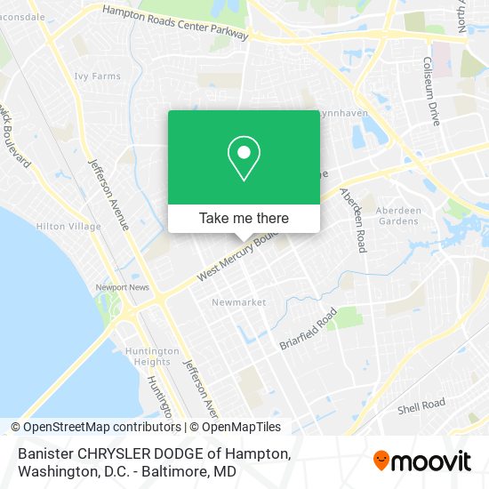 Mapa de Banister CHRYSLER DODGE of Hampton