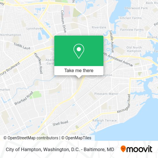 Mapa de City of Hampton