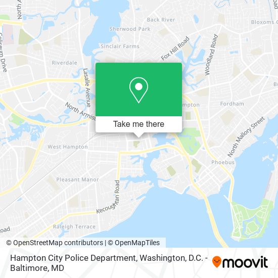 Hampton City Police Department map