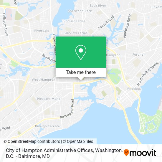 Mapa de City of Hampton Administrative Offices