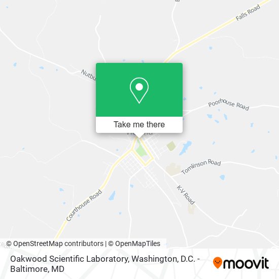 Oakwood Scientific Laboratory map