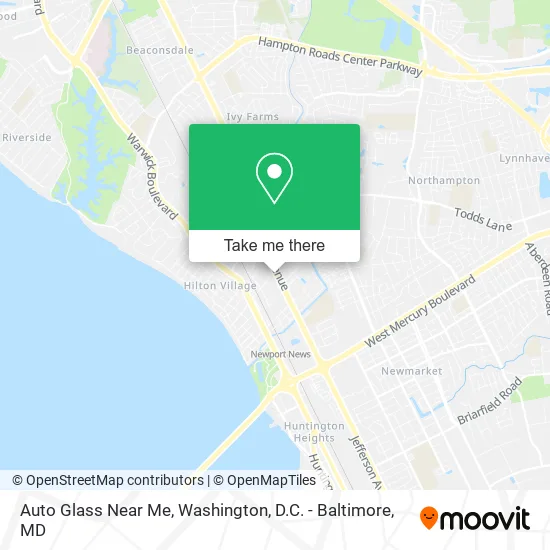 Mapa de Auto Glass Near Me