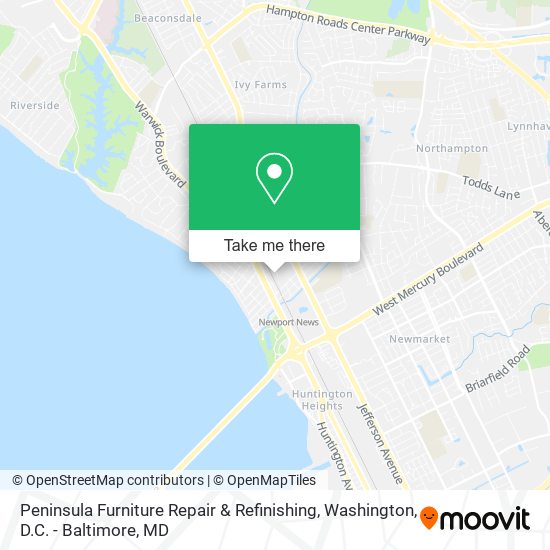 Peninsula Furniture Repair & Refinishing map