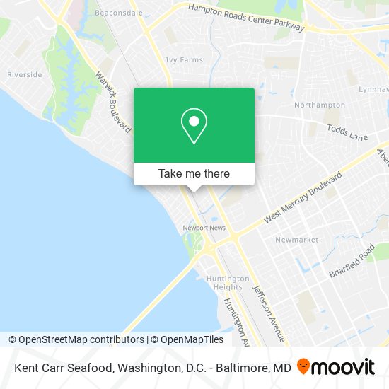Kent Carr Seafood map