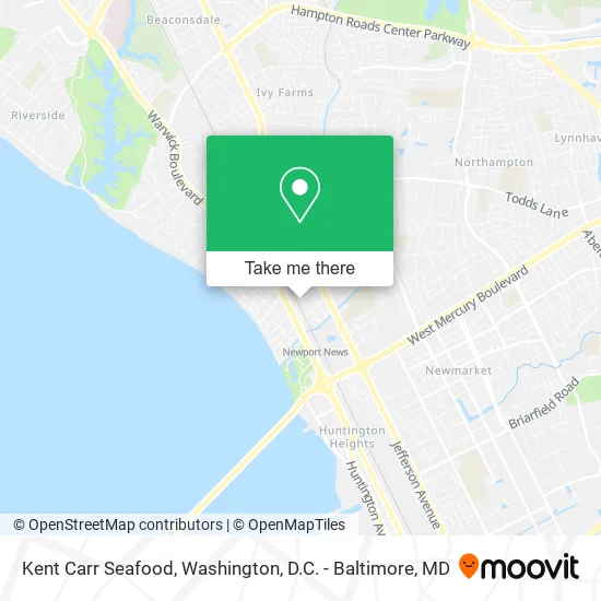 Mapa de Kent Carr Seafood