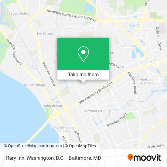 Rary Inn map