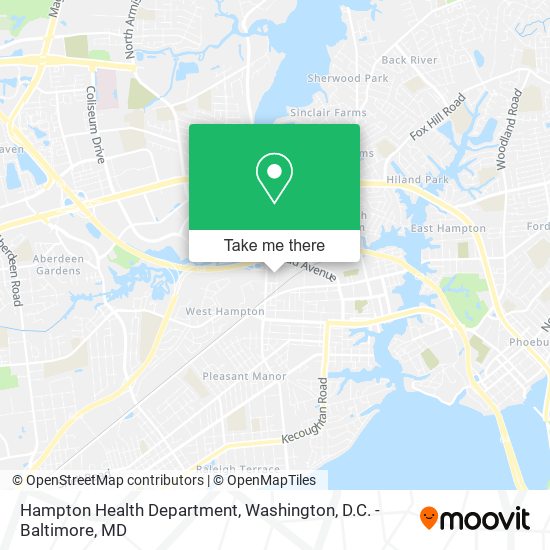 Hampton Health Department map