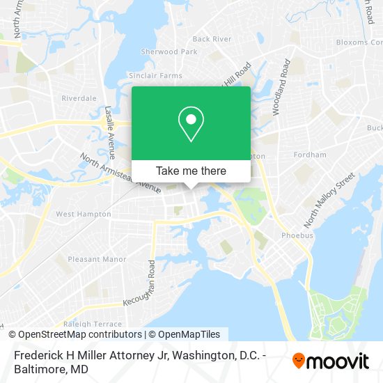 Mapa de Frederick H Miller Attorney Jr