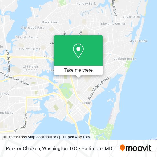 Mapa de Pork or Chicken