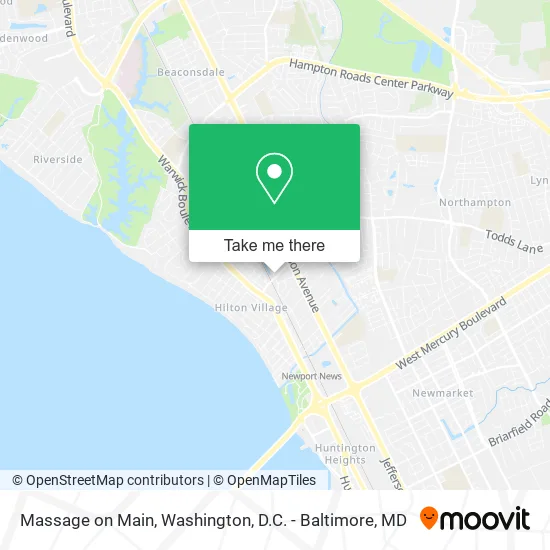 Mapa de Massage on Main