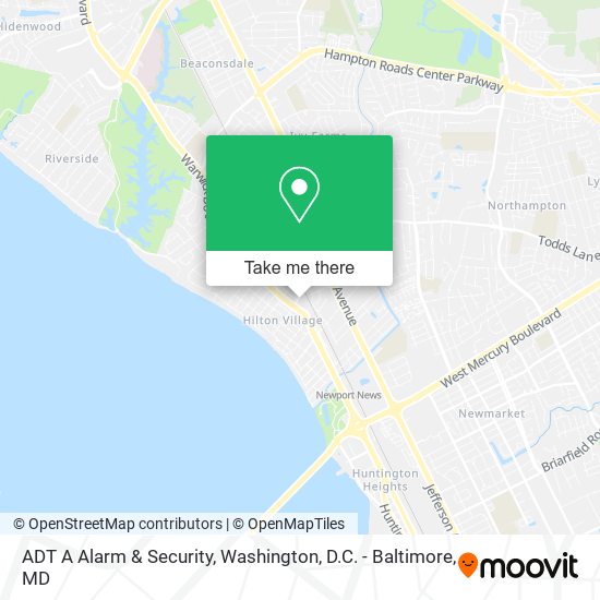 ADT A Alarm & Security map
