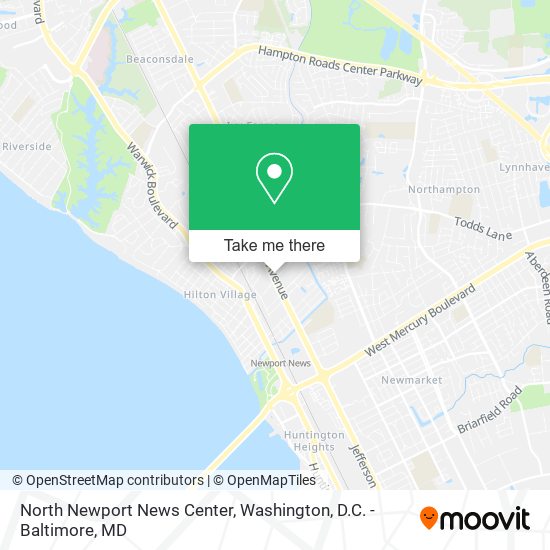 North Newport News Center map