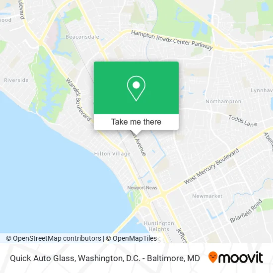 Mapa de Quick Auto Glass