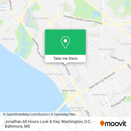 Jonathan All Hours Lock & Key map