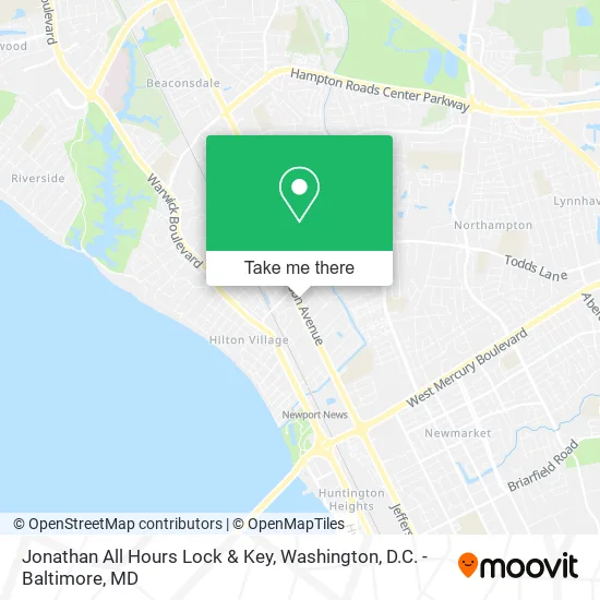 Mapa de Jonathan All Hours Lock & Key