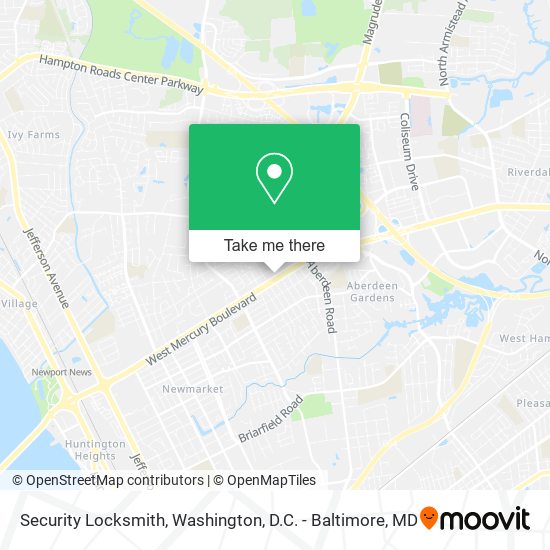 Security Locksmith map