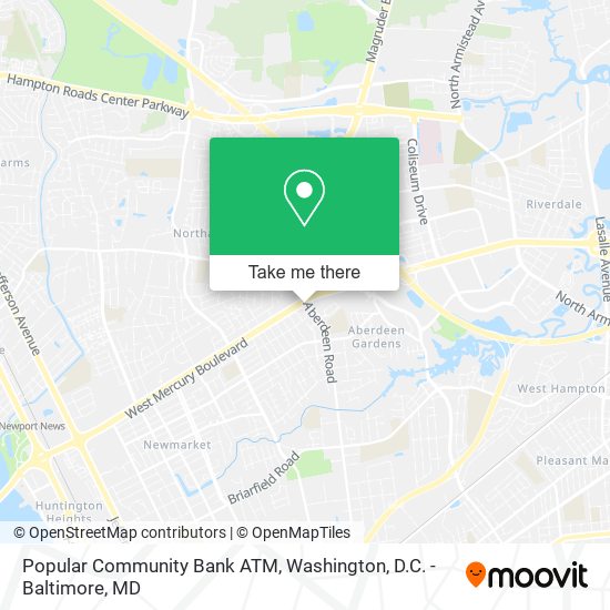 Popular Community Bank ATM map