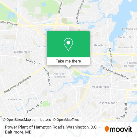 Power Plant of Hampton Roads map