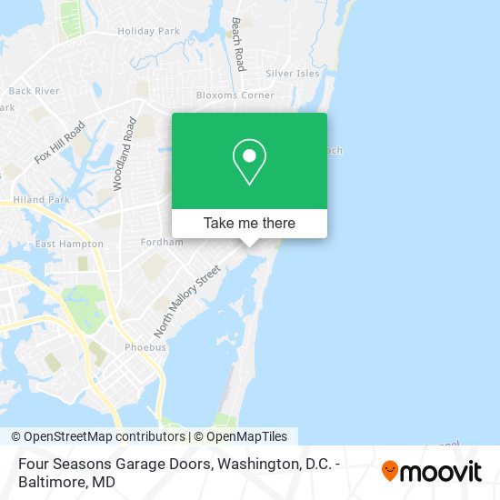 Four Seasons Garage Doors map