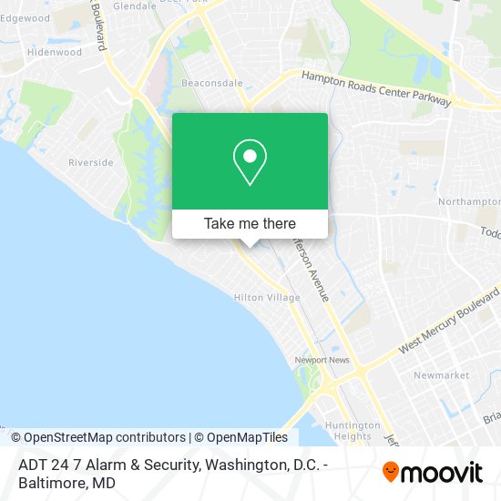 ADT 24 7 Alarm & Security map