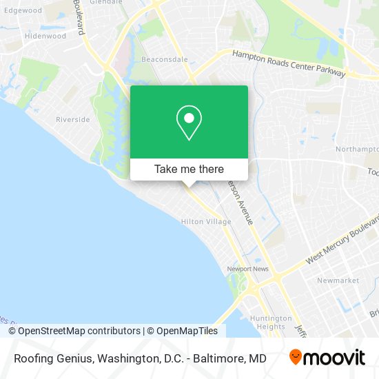 Roofing Genius map