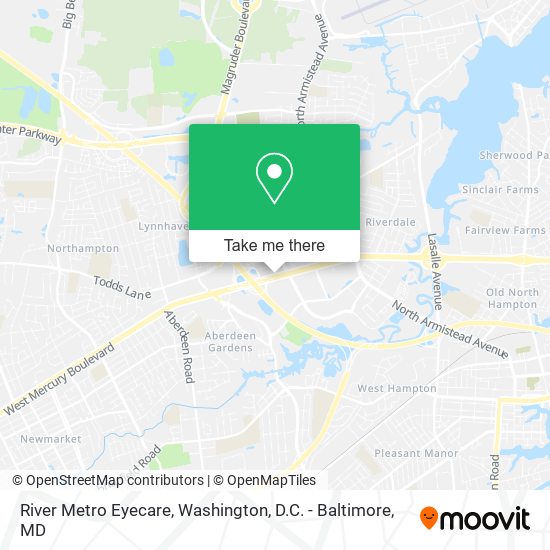 River Metro Eyecare map