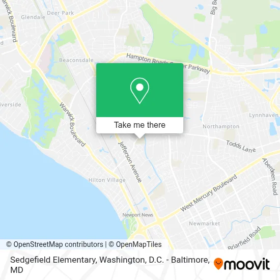 Sedgefield Elementary map