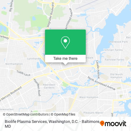 Biolife Plasma Services map