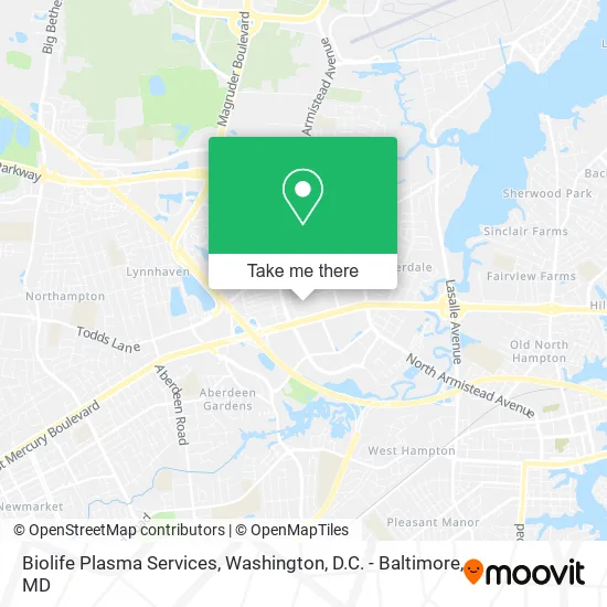 Mapa de Biolife Plasma Services