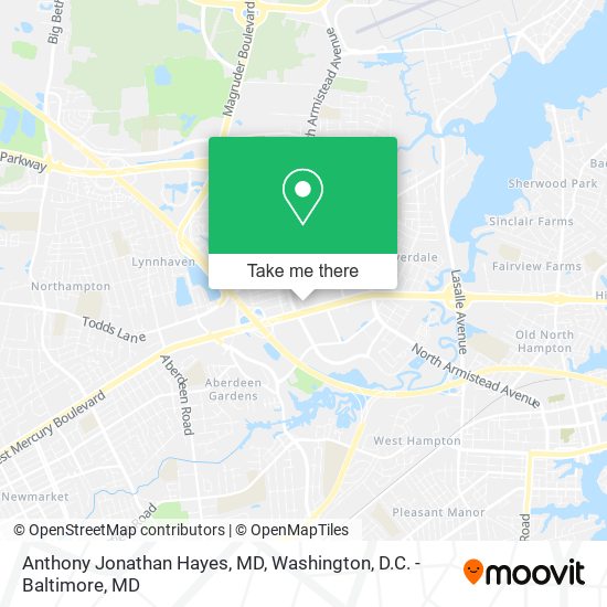 Anthony Jonathan Hayes, MD map