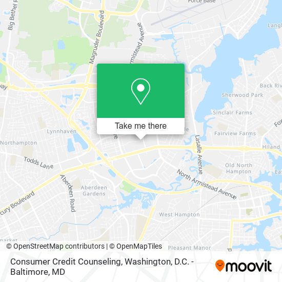 Consumer Credit Counseling map