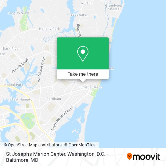 St Joseph's Marion Center map