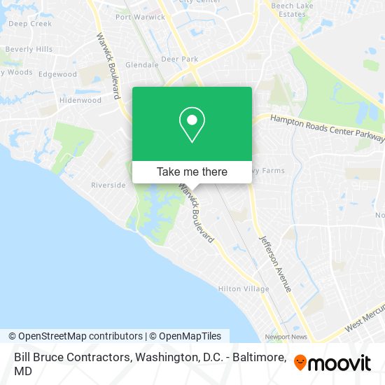 Bill Bruce Contractors map