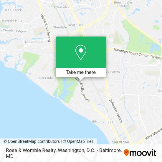 Rose & Womble Realty map