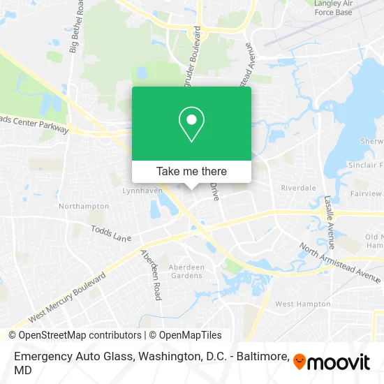 Emergency Auto Glass map