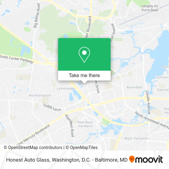 Honest Auto Glass map