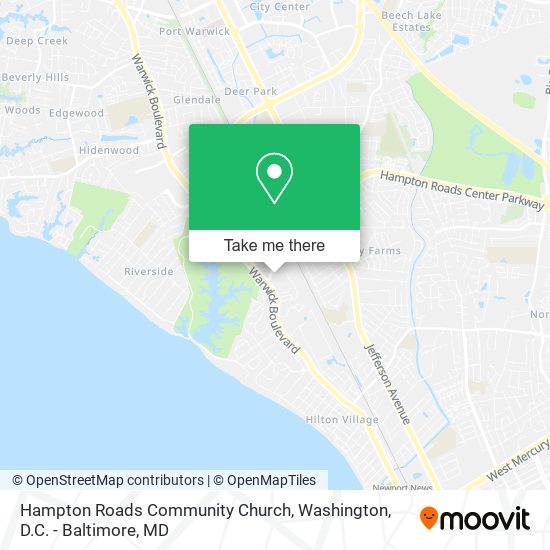 Hampton Roads Community Church map