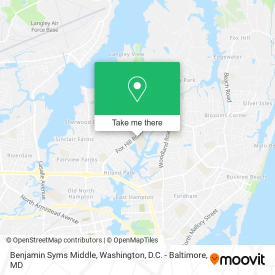 Benjamin Syms Middle map