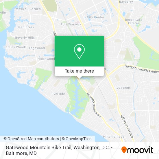 Mapa de Gatewood Mountain Bike Trail