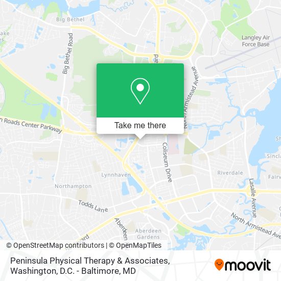 Mapa de Peninsula Physical Therapy & Associates